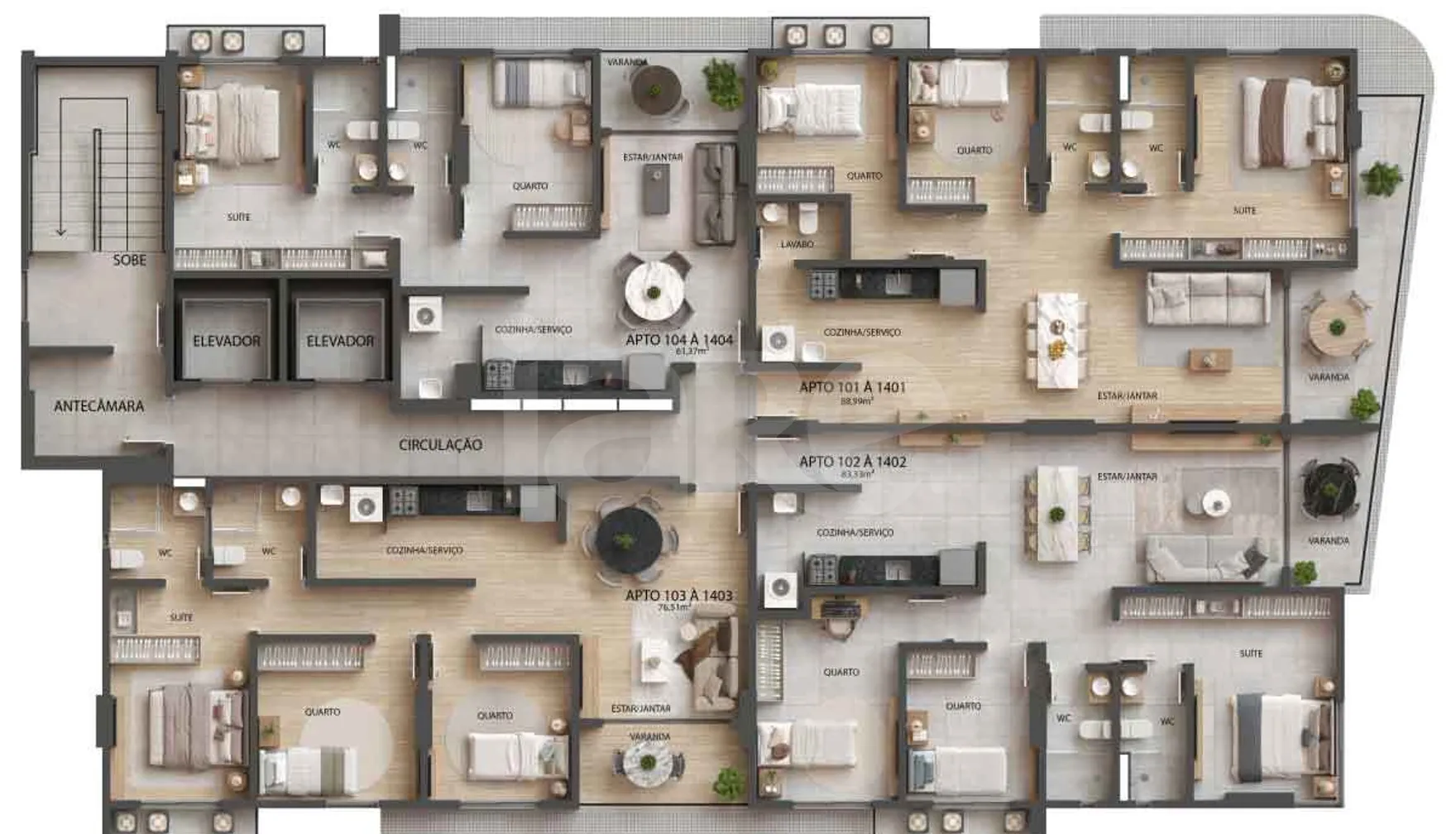 Planta — Pavimento 1