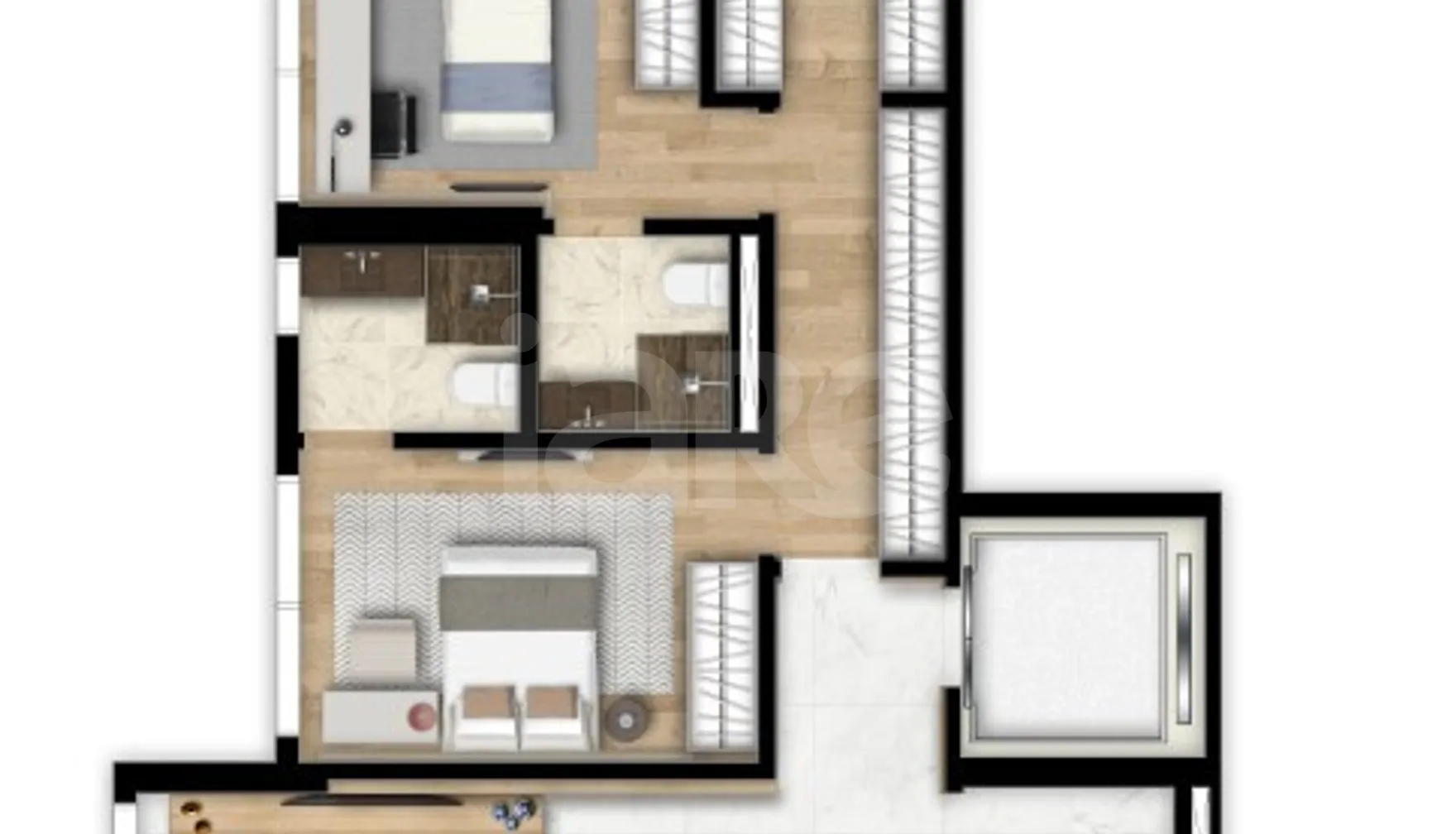 Planta — Apartamento 160 m²