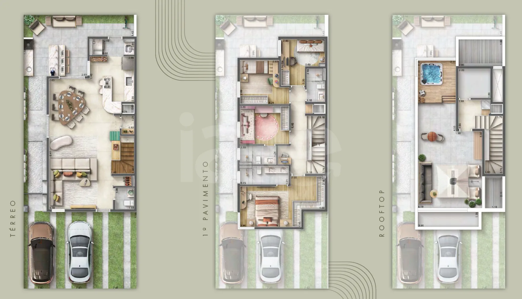 Planta — Casa em Condomínio 178,67 m²