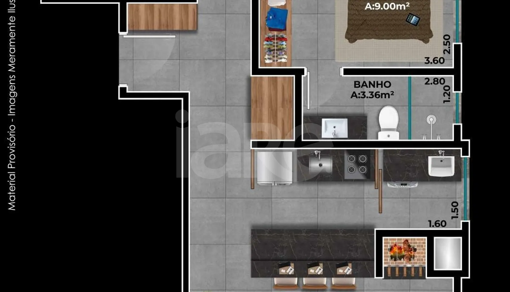 Planta — Apartamento 74,06 m²