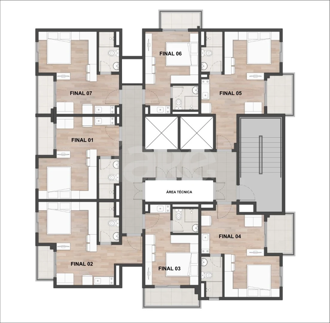Planta — Pavimento 9