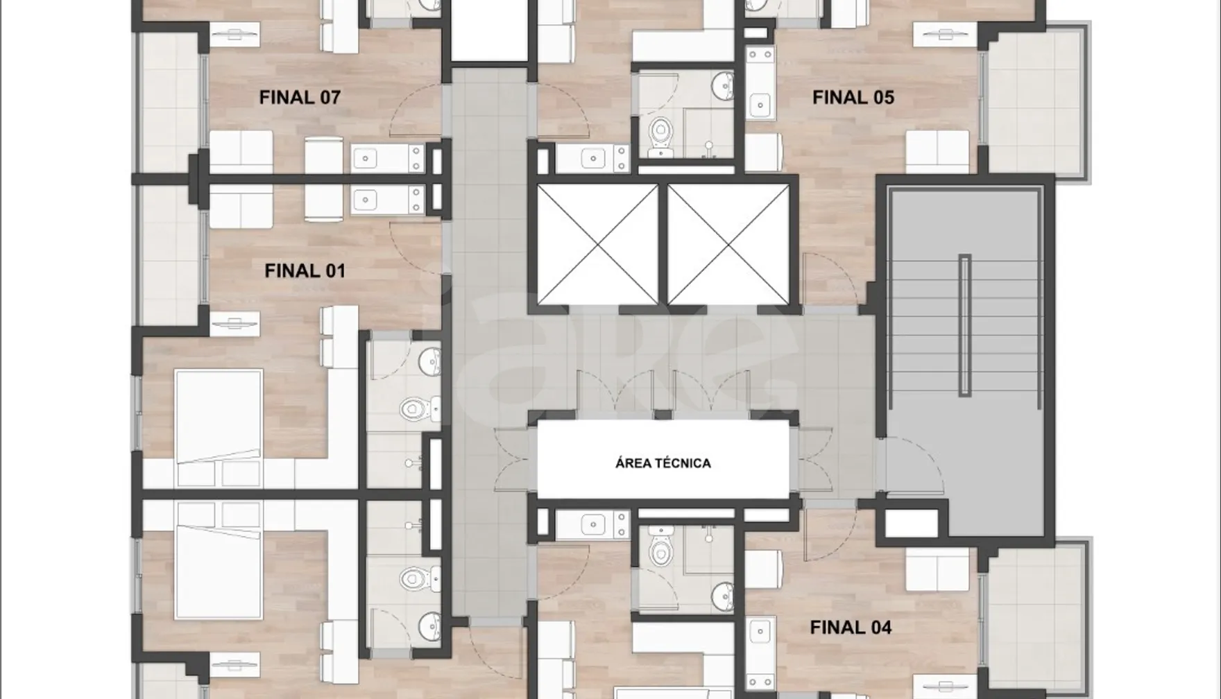 Planta — Pavimento 9