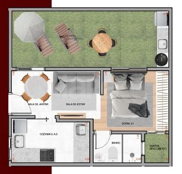 Planta — Garden 50 m²