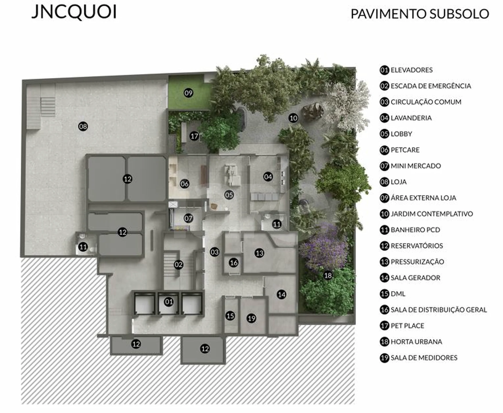 Planta — Pavimento Subsolo