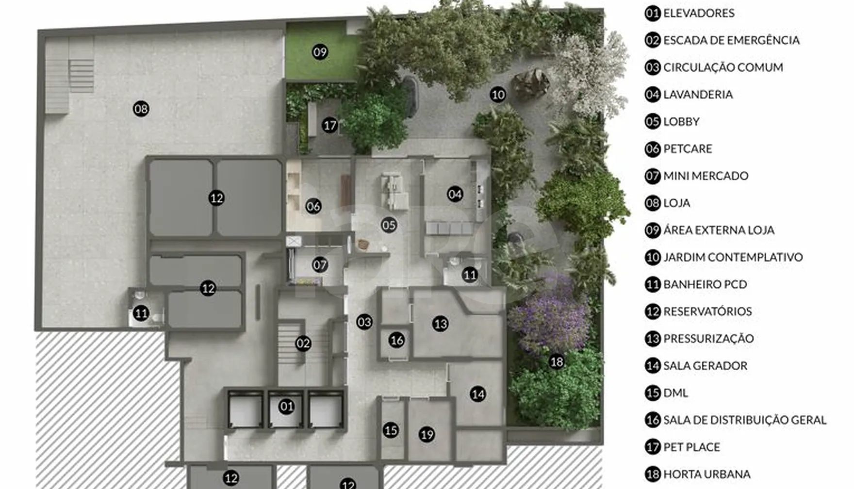 Planta — Pavimento Subsolo