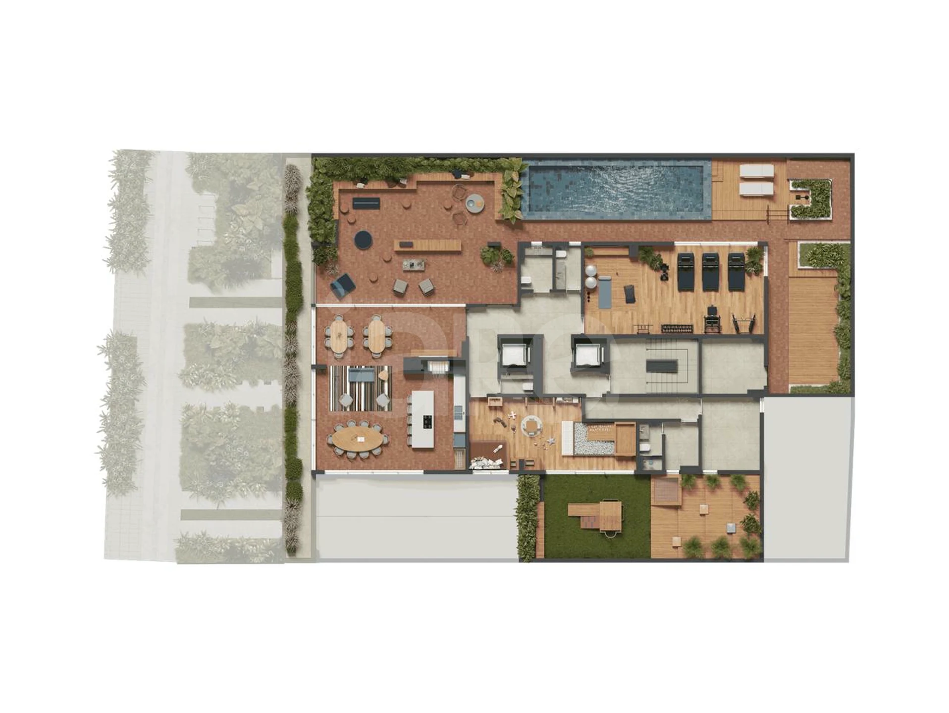 Planta — Infraestrutura - 2º pavimento