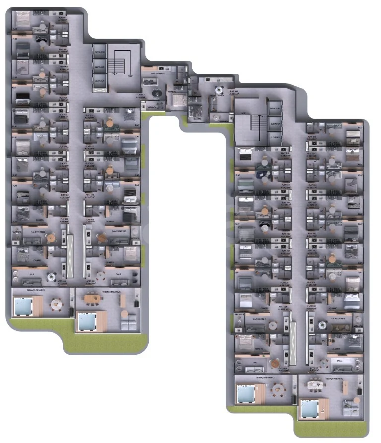 Planta — Pavimento 9