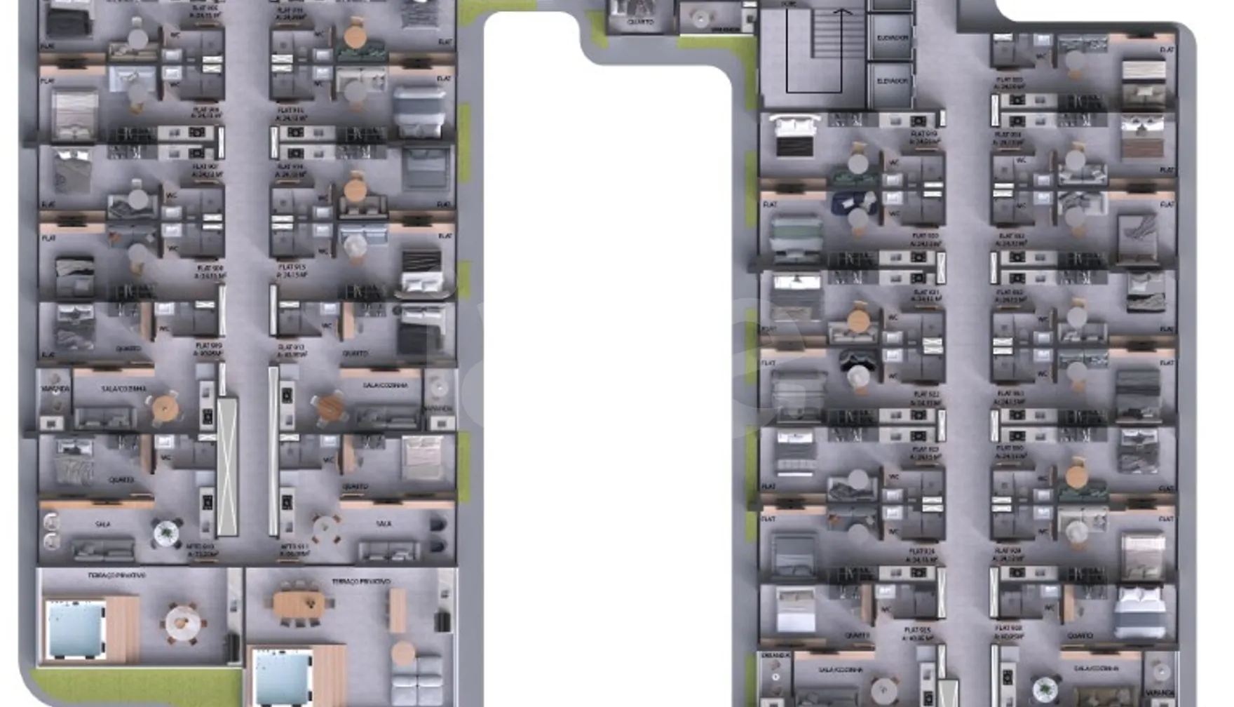 Planta — Pavimento 9