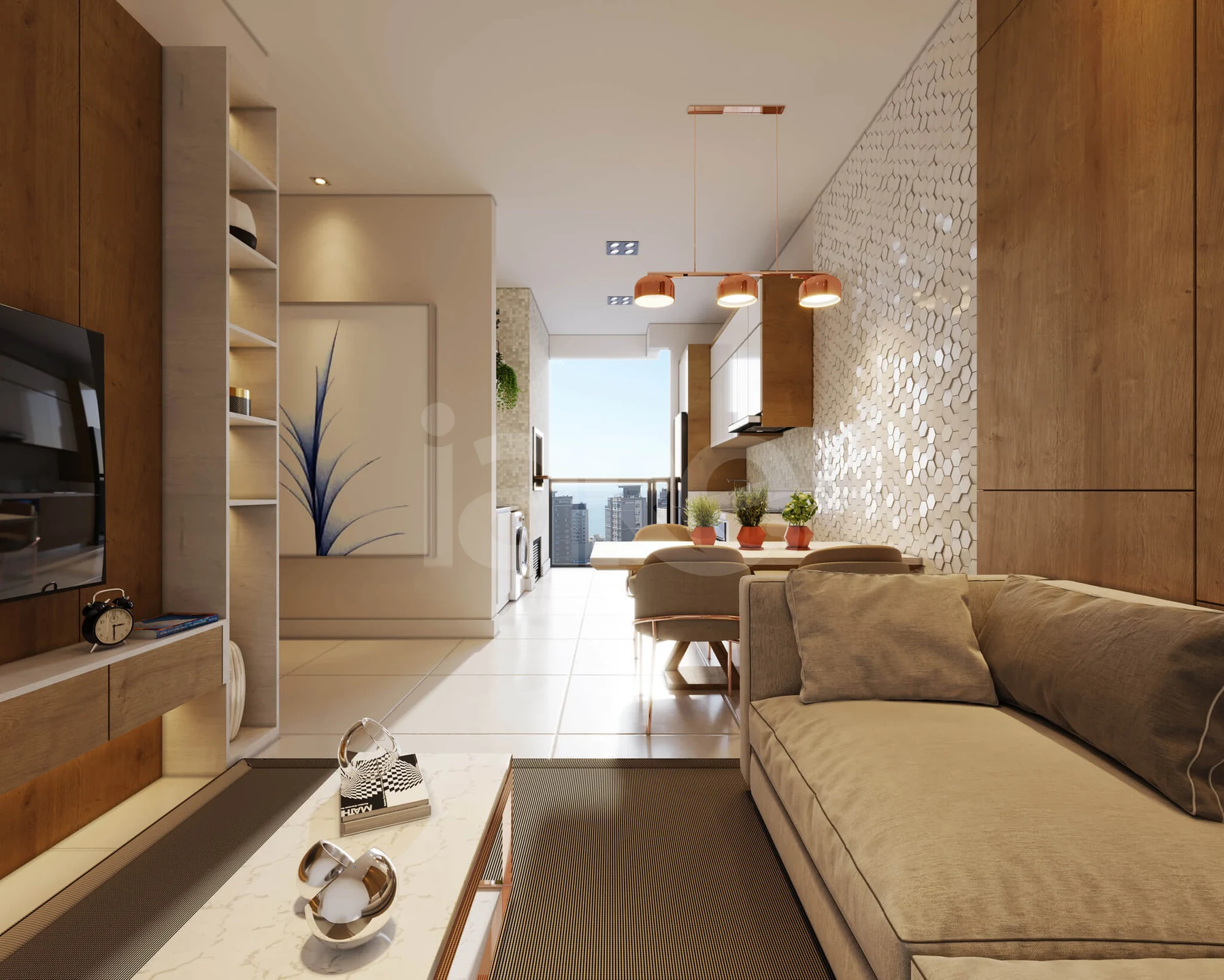 Boston City Residence - Apartamento com 60,46 m², em Morretes — foto 2