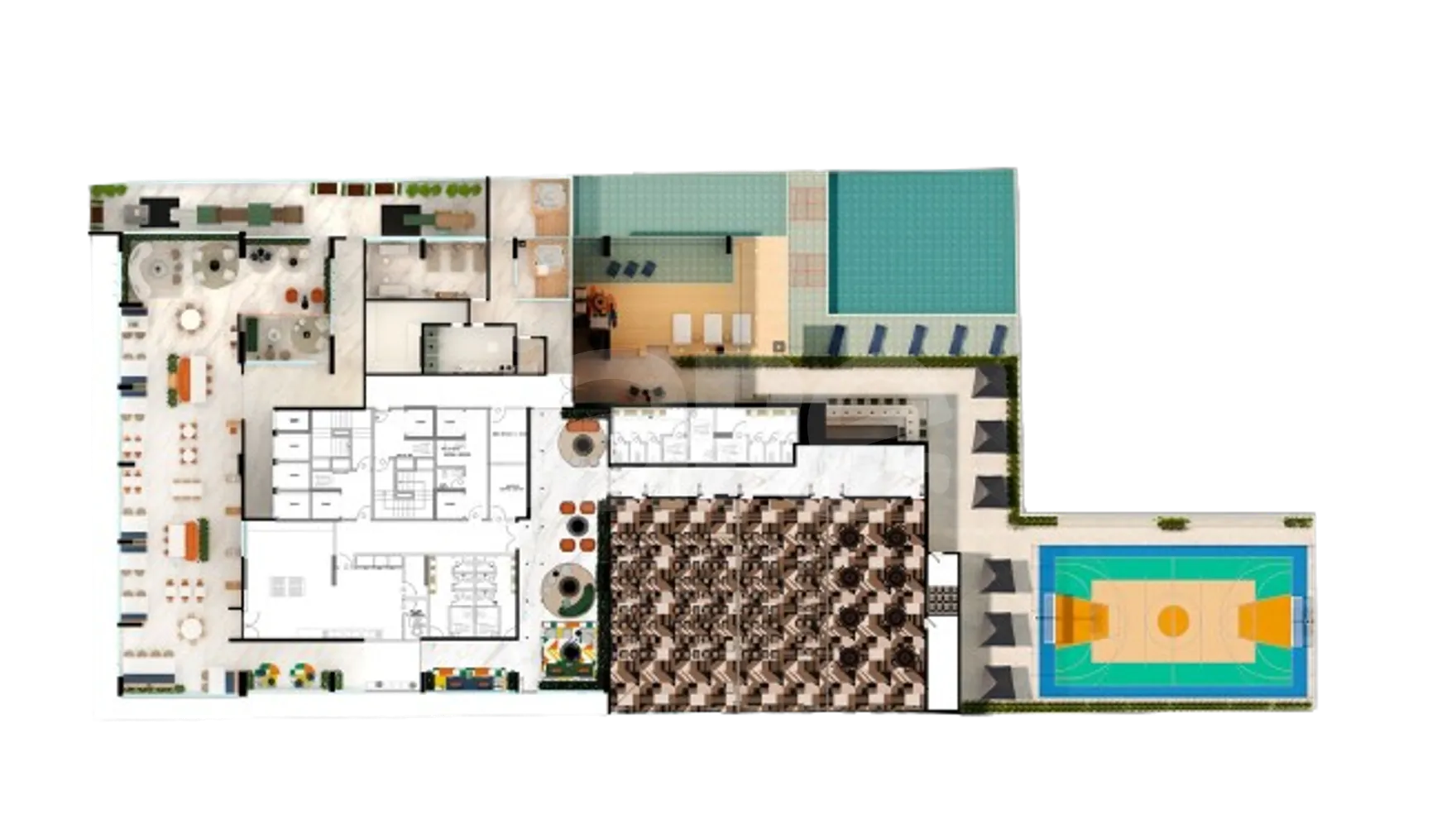 Planta — Pavimento lazer