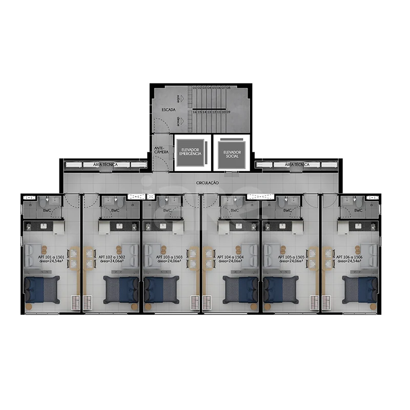 Planta — Pavimento 1