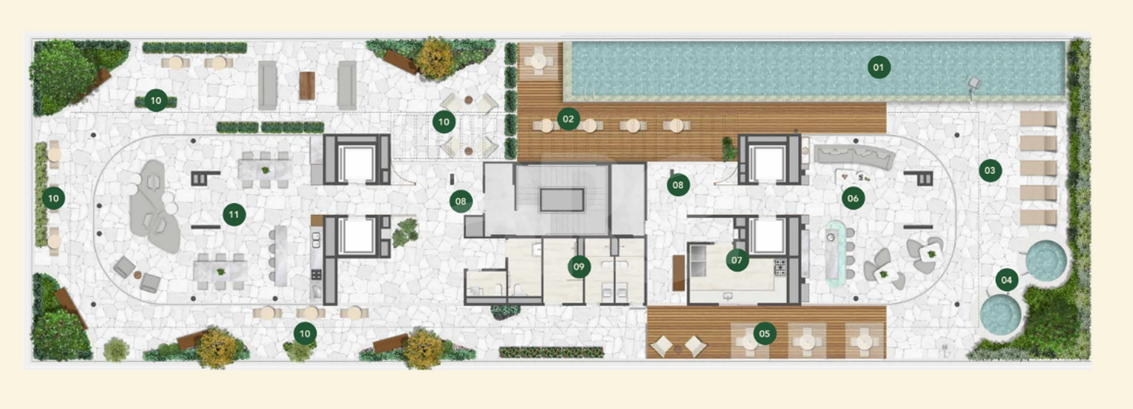 Planta — Pavimento rooftop