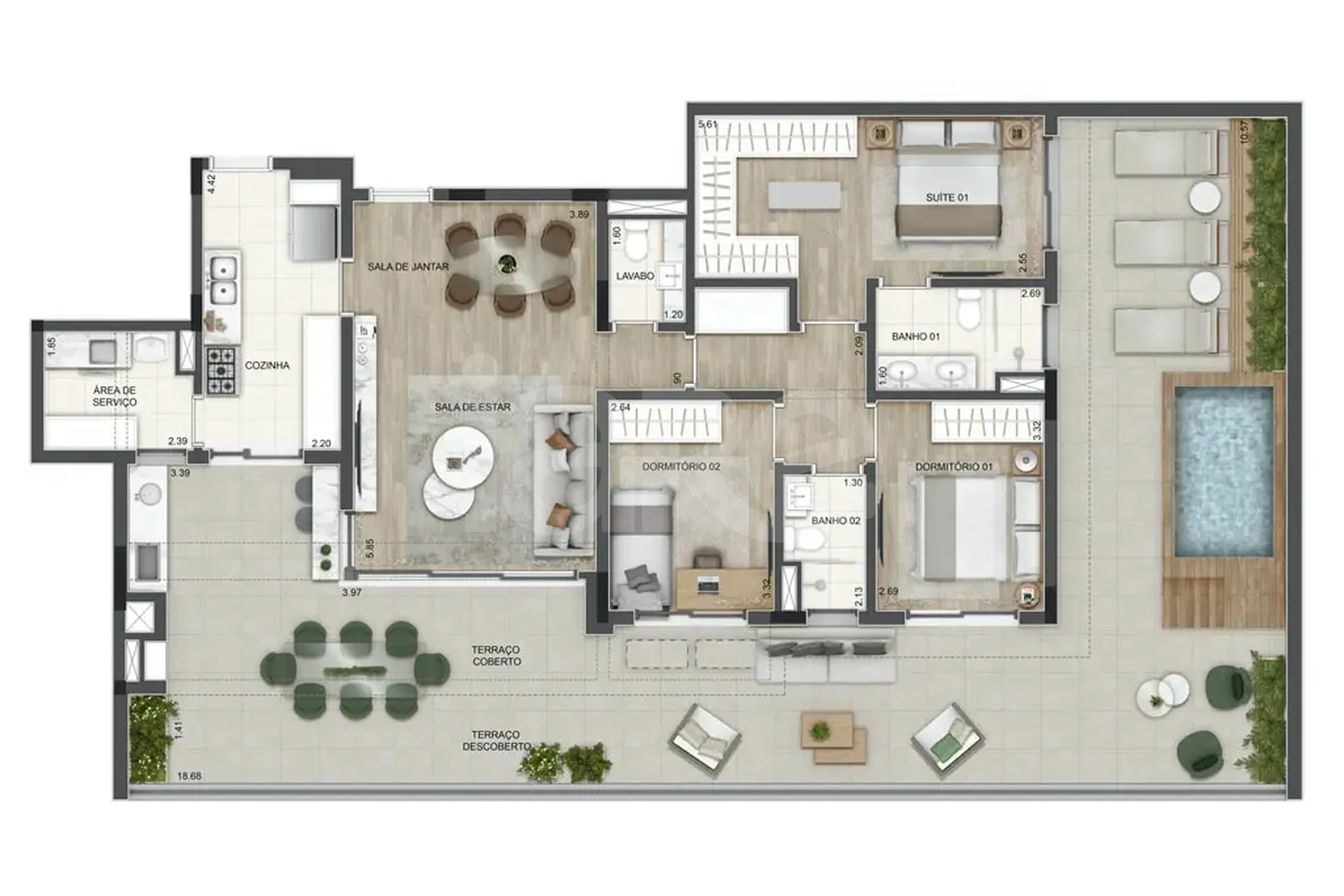 Planta — Garden 201,65 m²