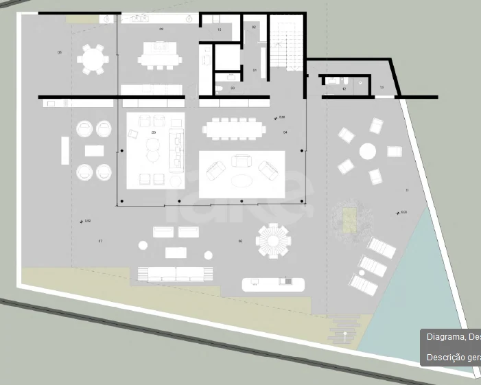 Planta — Planta 02 - 4 dorm 1898m² - térreo