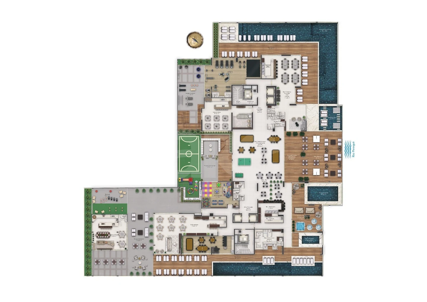 Planta — Pavimento lazer