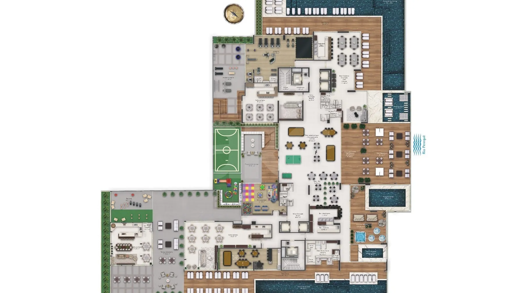 Planta — Pavimento lazer