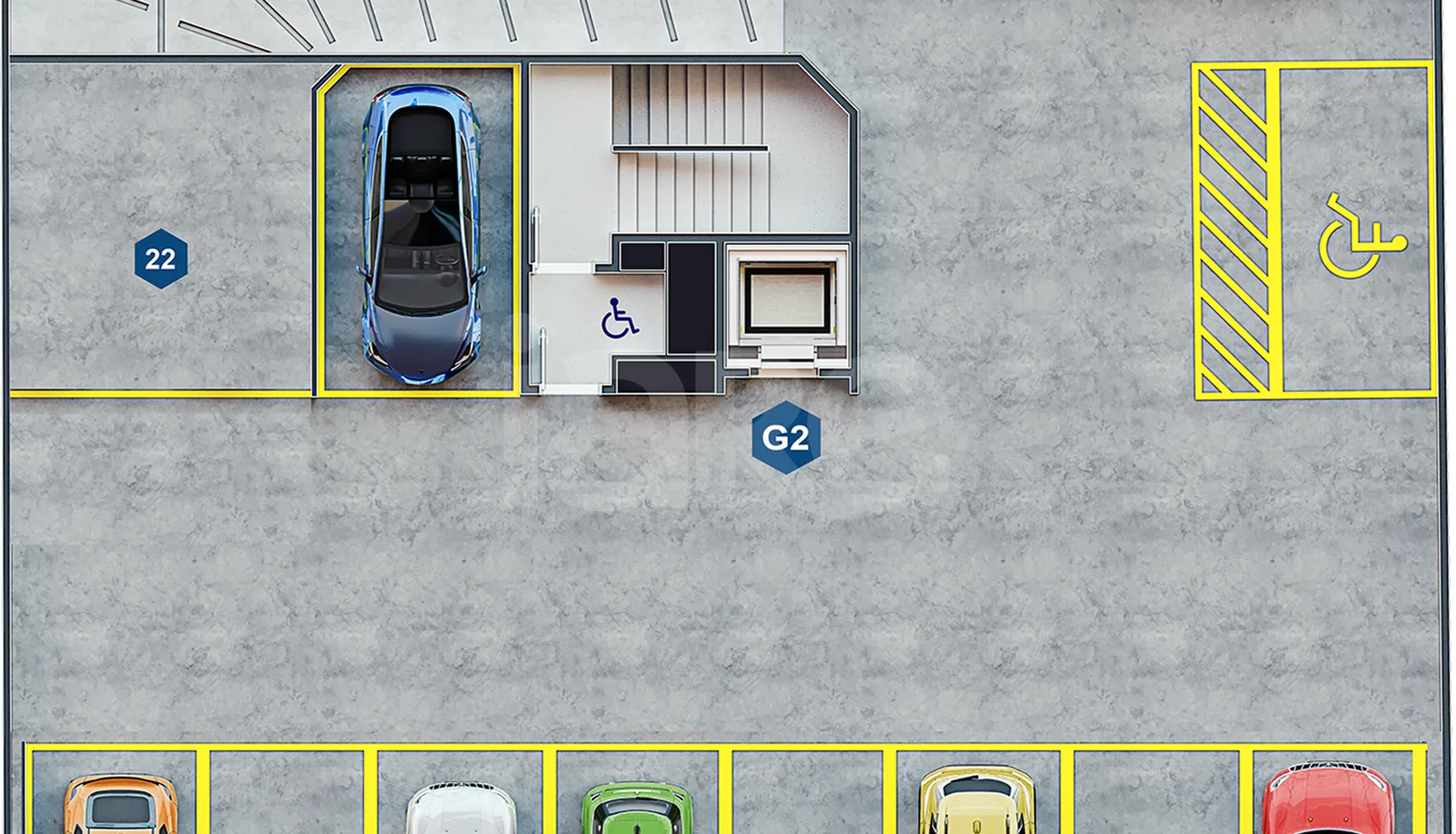 Planta — Pavimento garagem 02