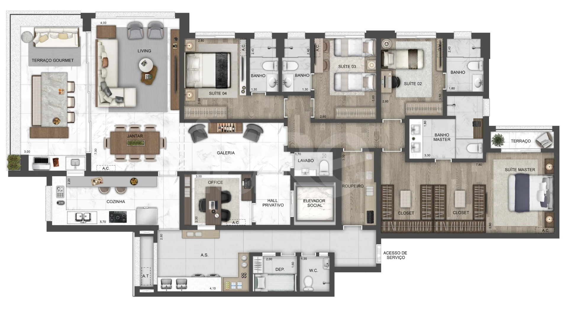 Planta — Garden 325,1 m²