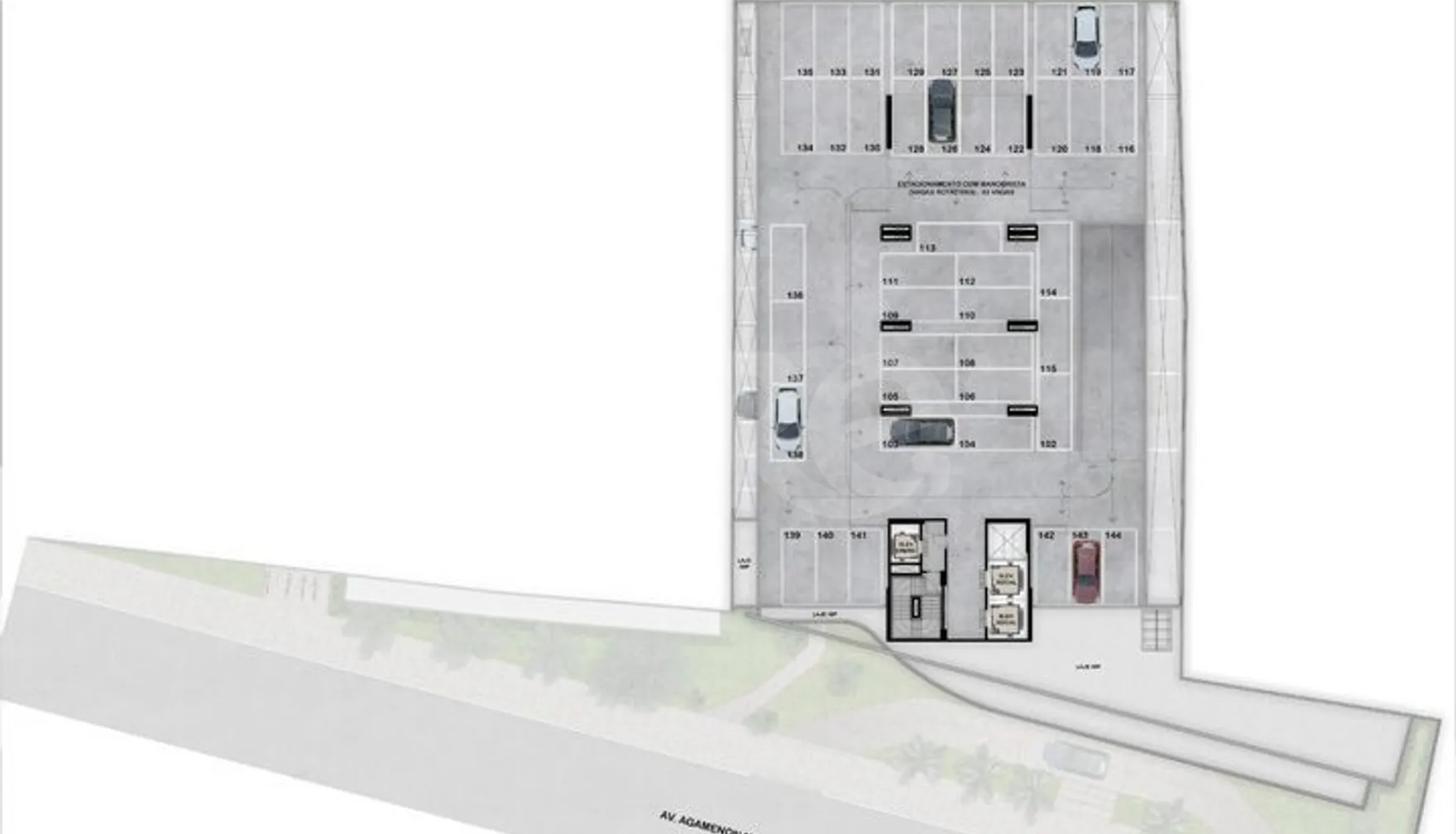 Planta — Pavimento garagem 2
