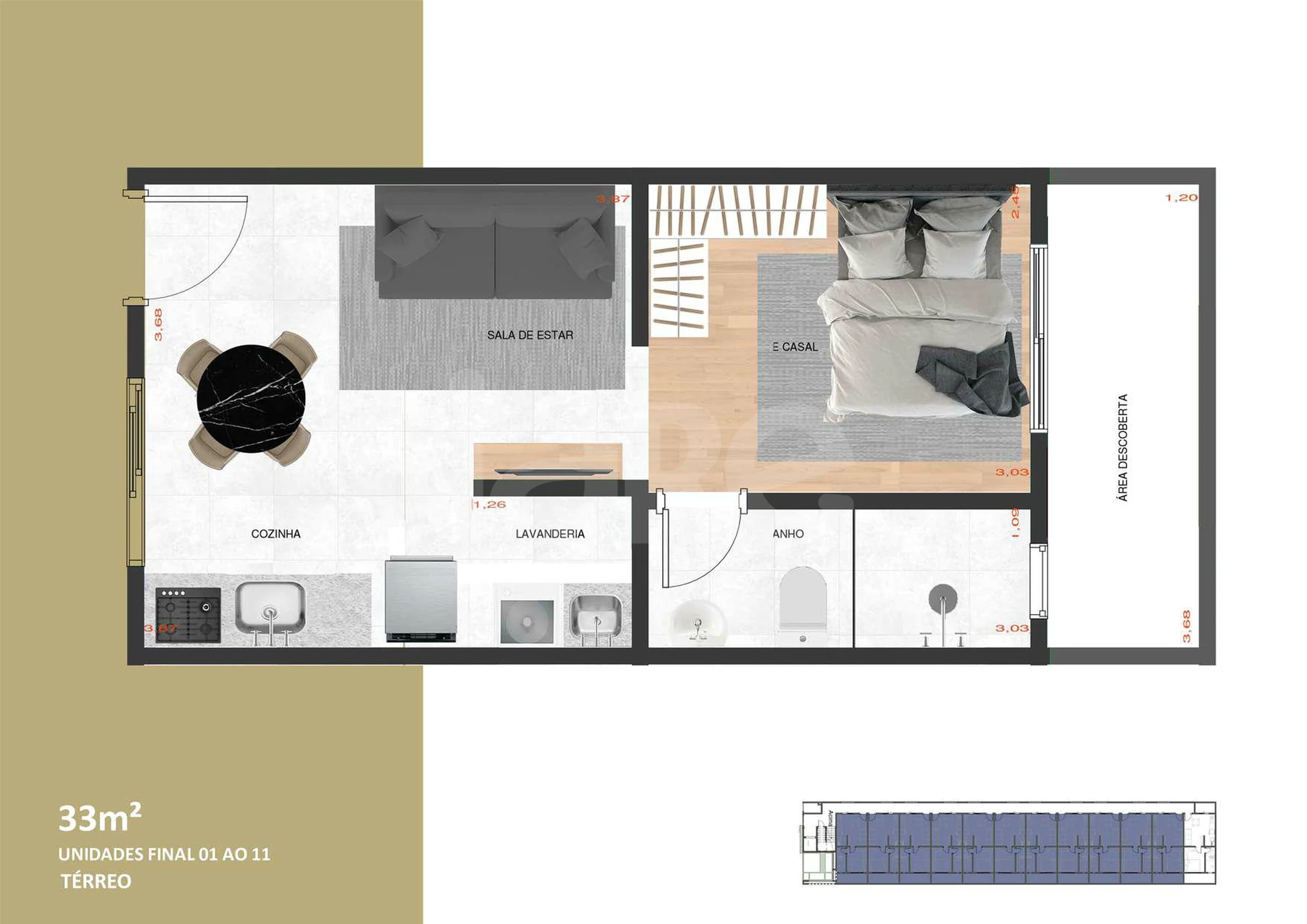 Planta — Garden 33 m²