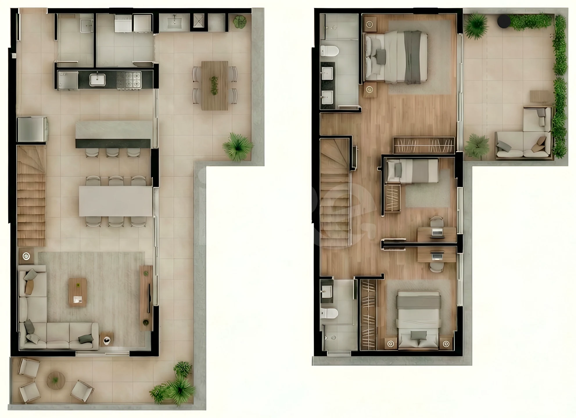 Planta — Cobertura Duplex 163,71 m²