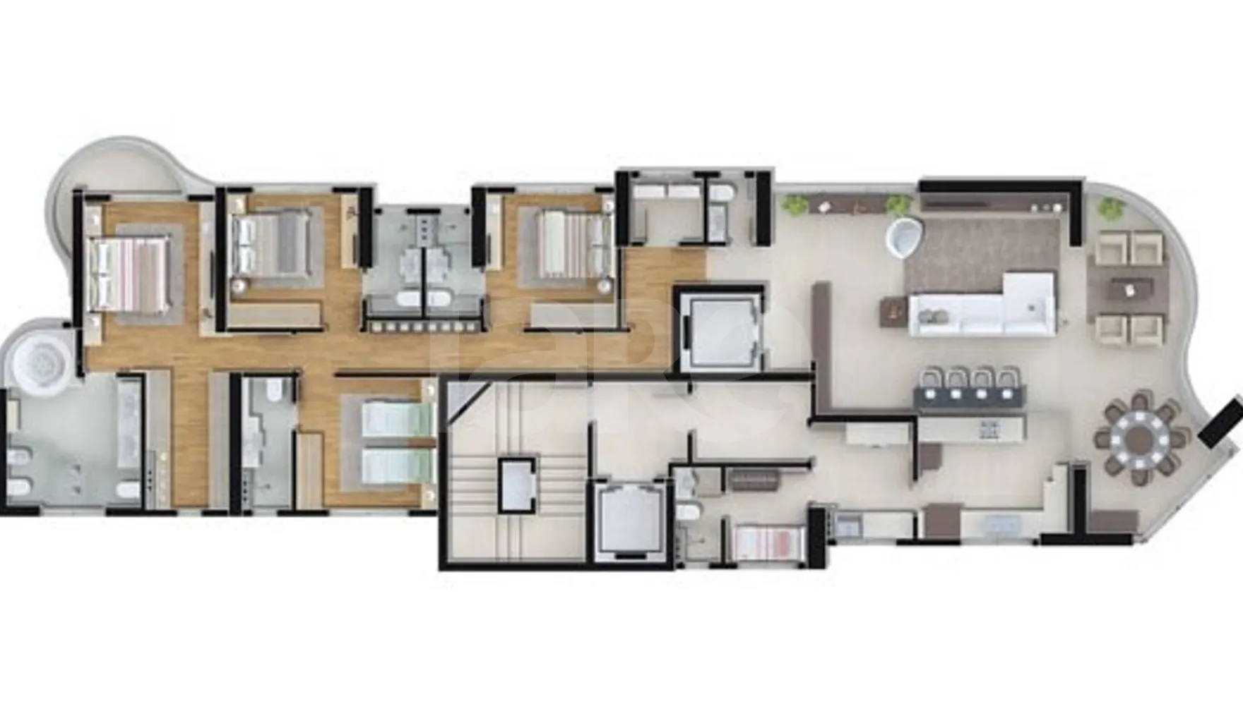Planta — Apartamento 238 m²