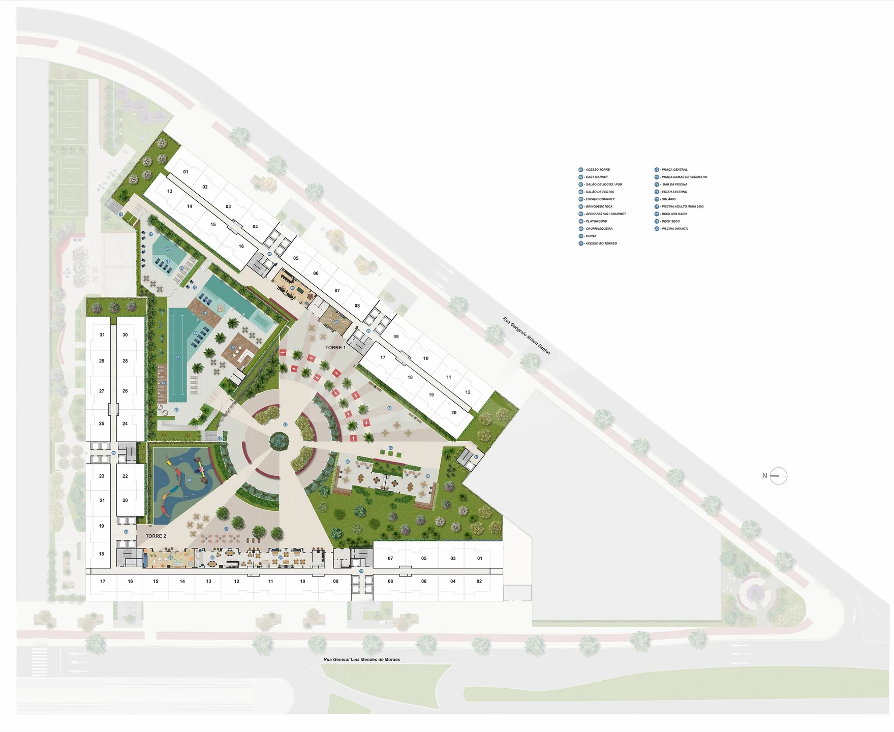 Planta — Pavimento lazer