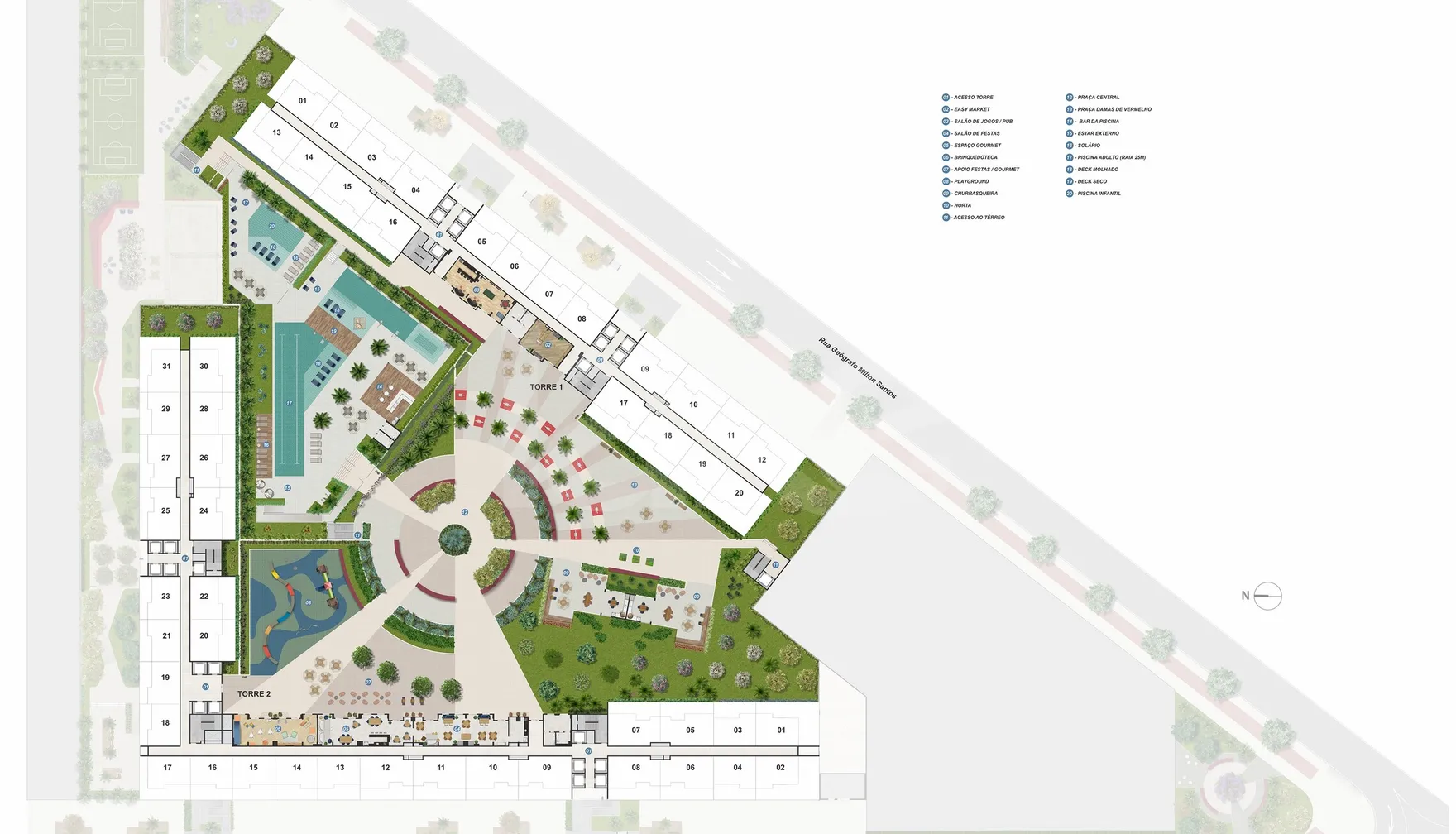 Planta — Pavimento lazer