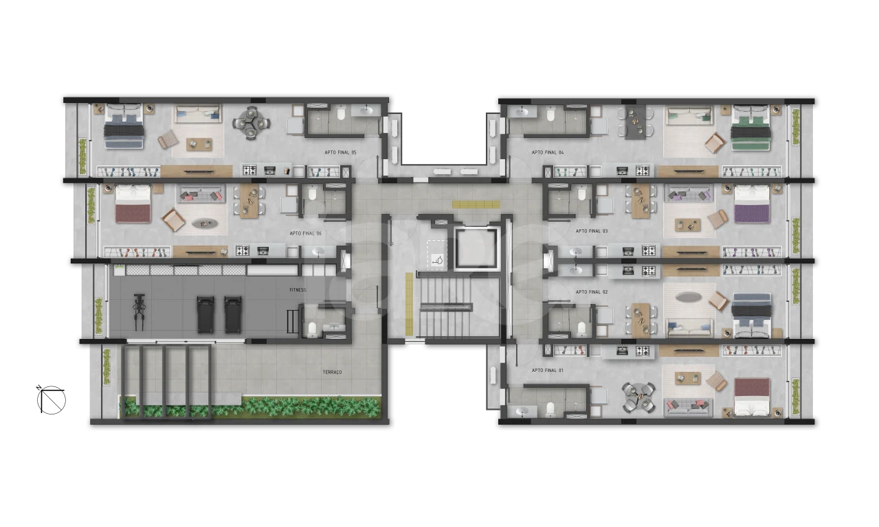 Planta — Pavimento 5