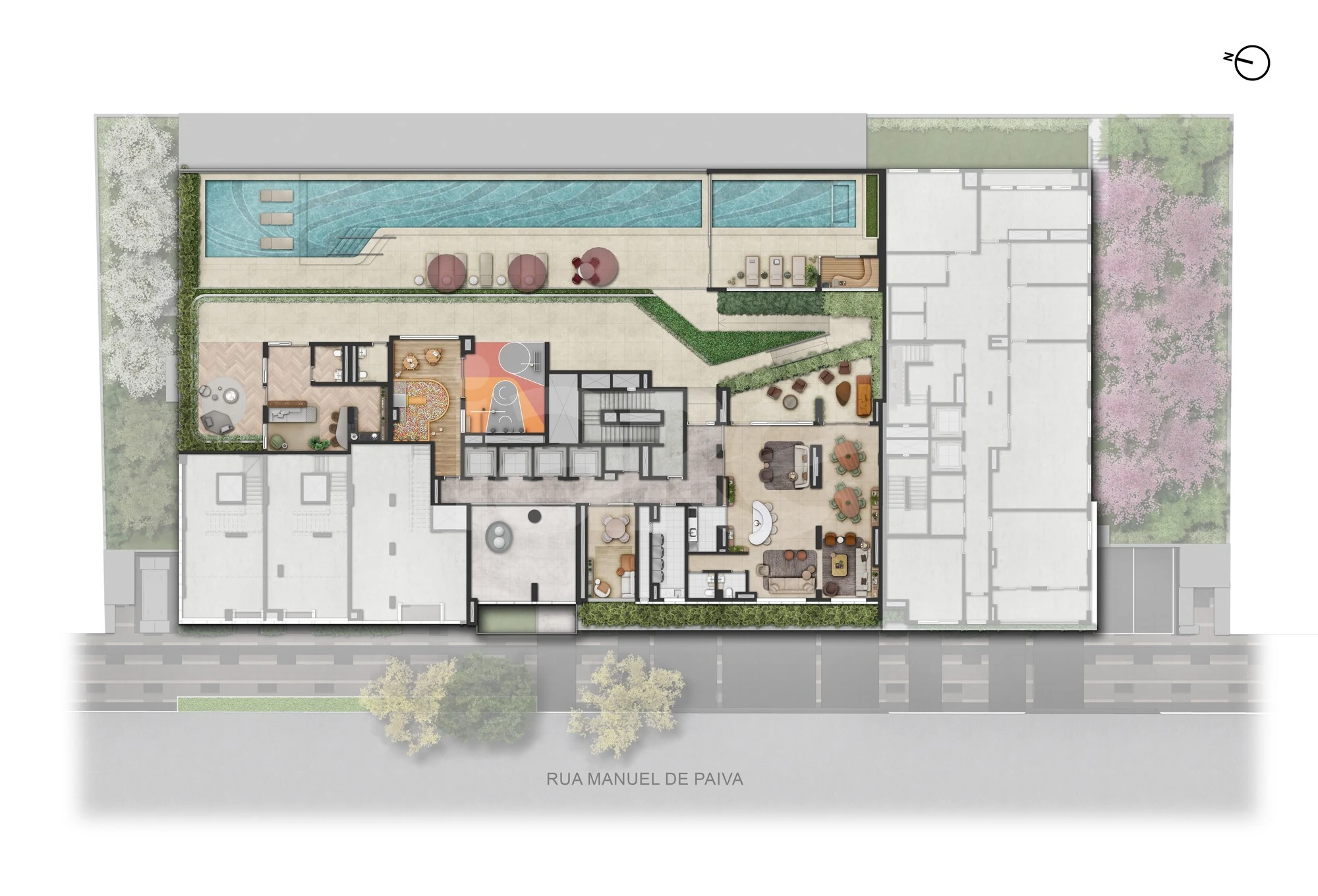Planta — Pavimento lazer