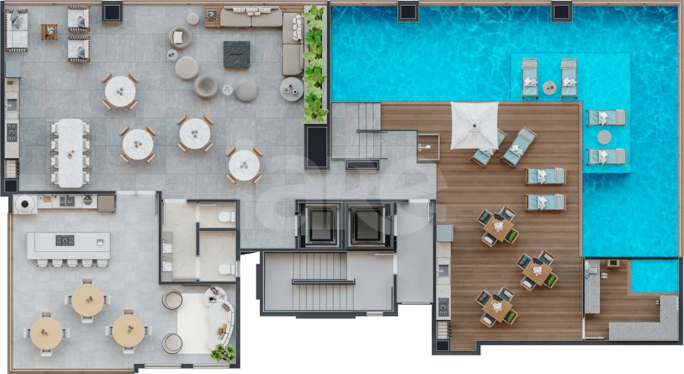 Planta — Pavimento lazer