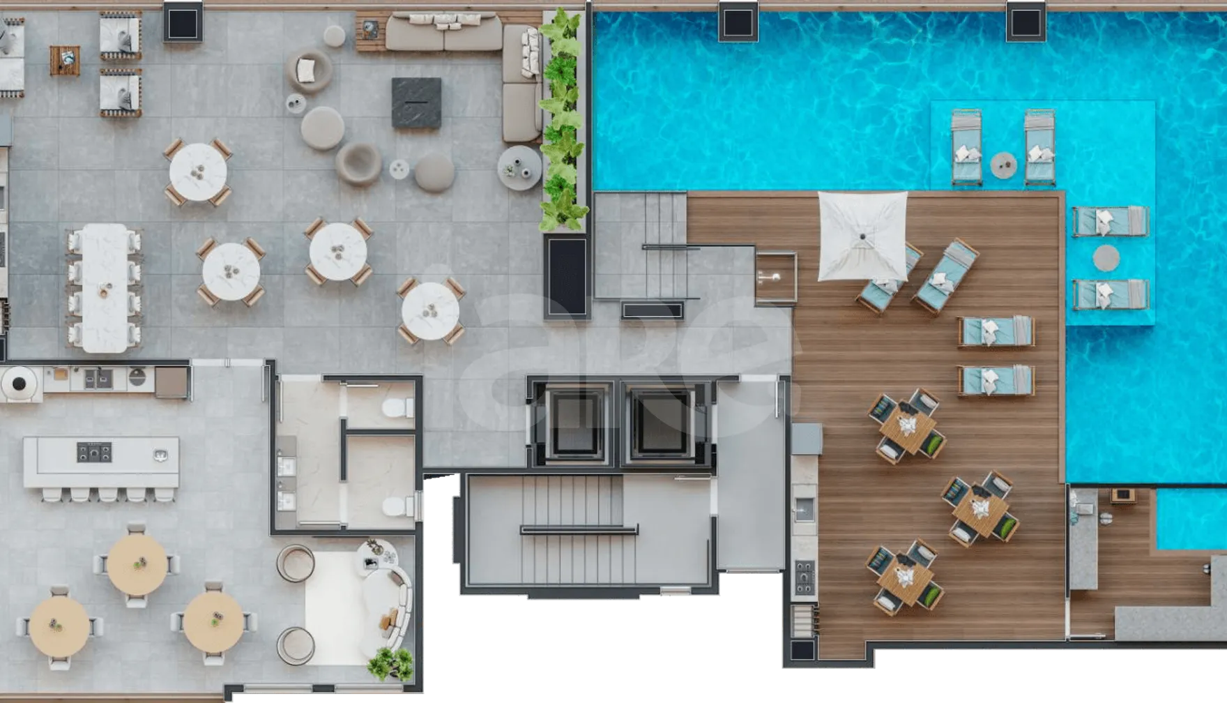 Planta — Pavimento lazer