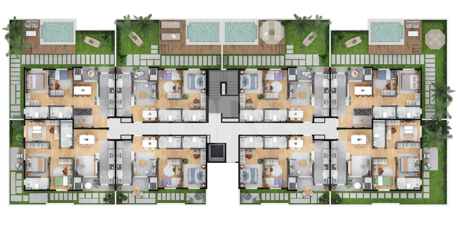 Planta — Pavimento terreo b