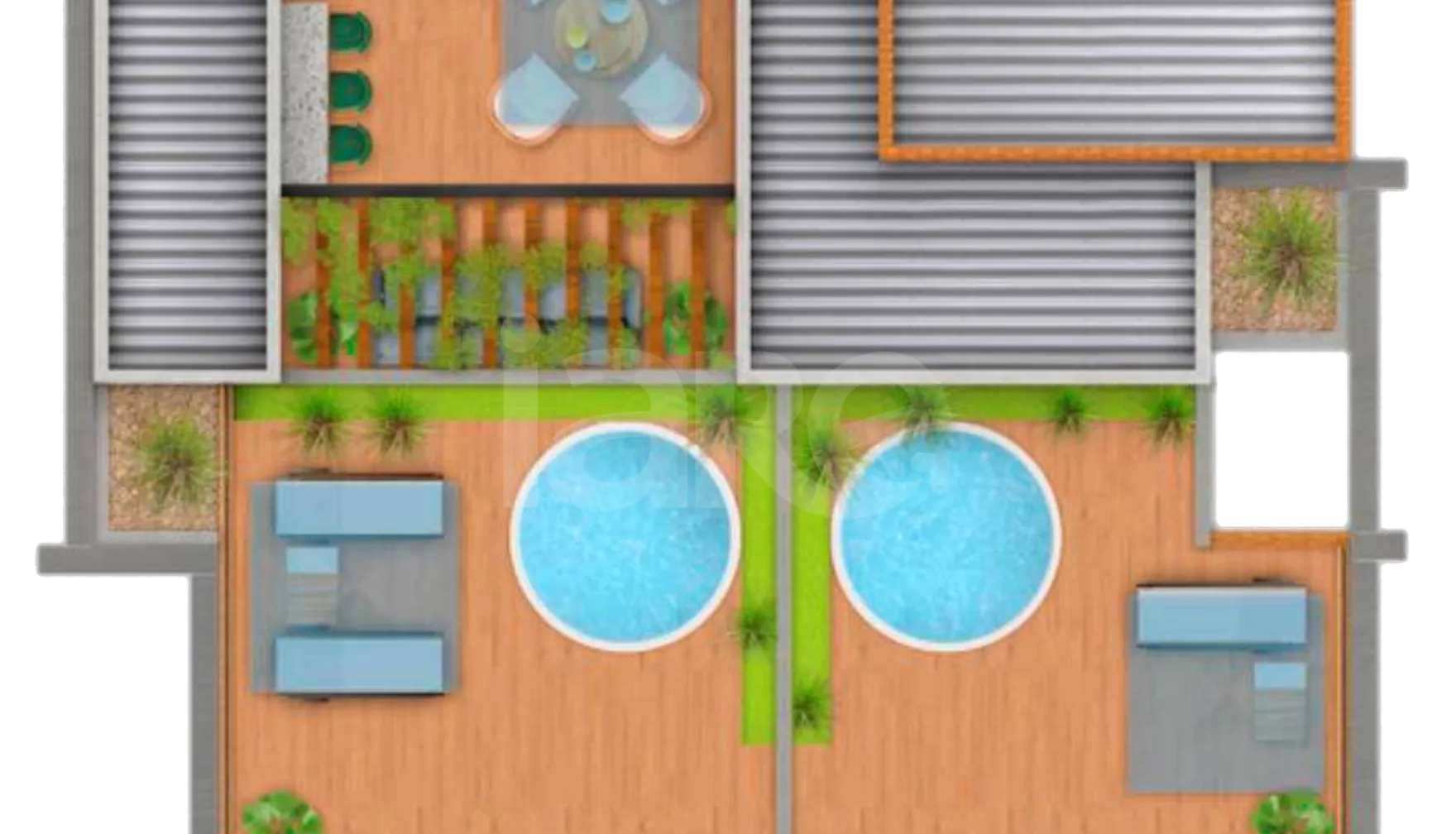 Planta — Pavimento cobertura