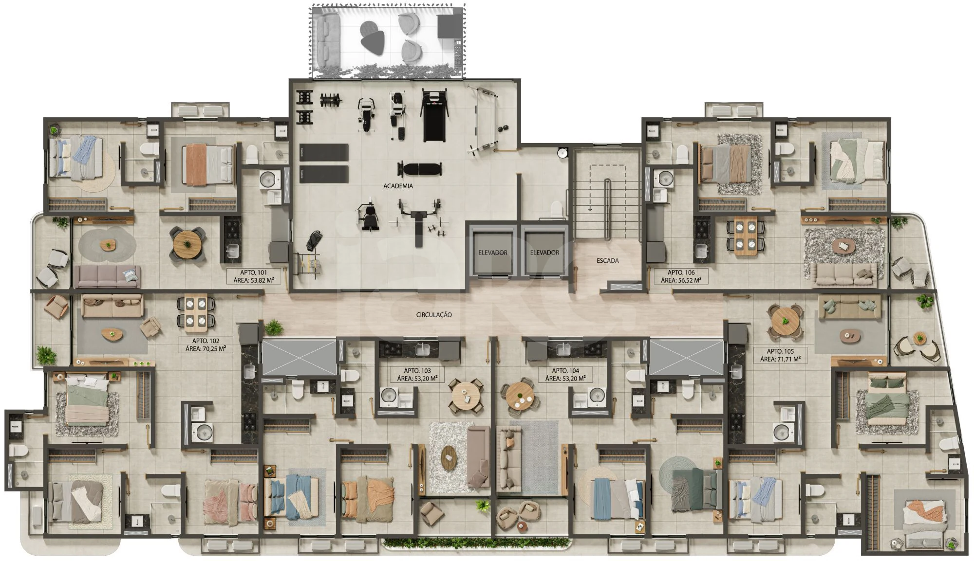 Planta — Pavimento 1