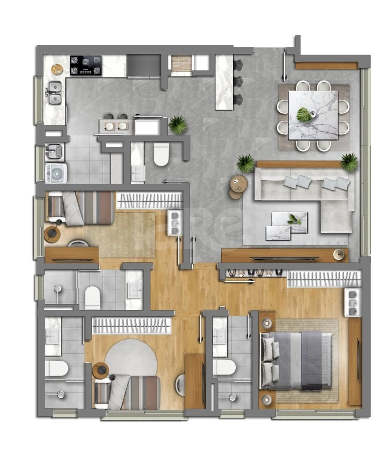 Planta — Garden 110 m²
