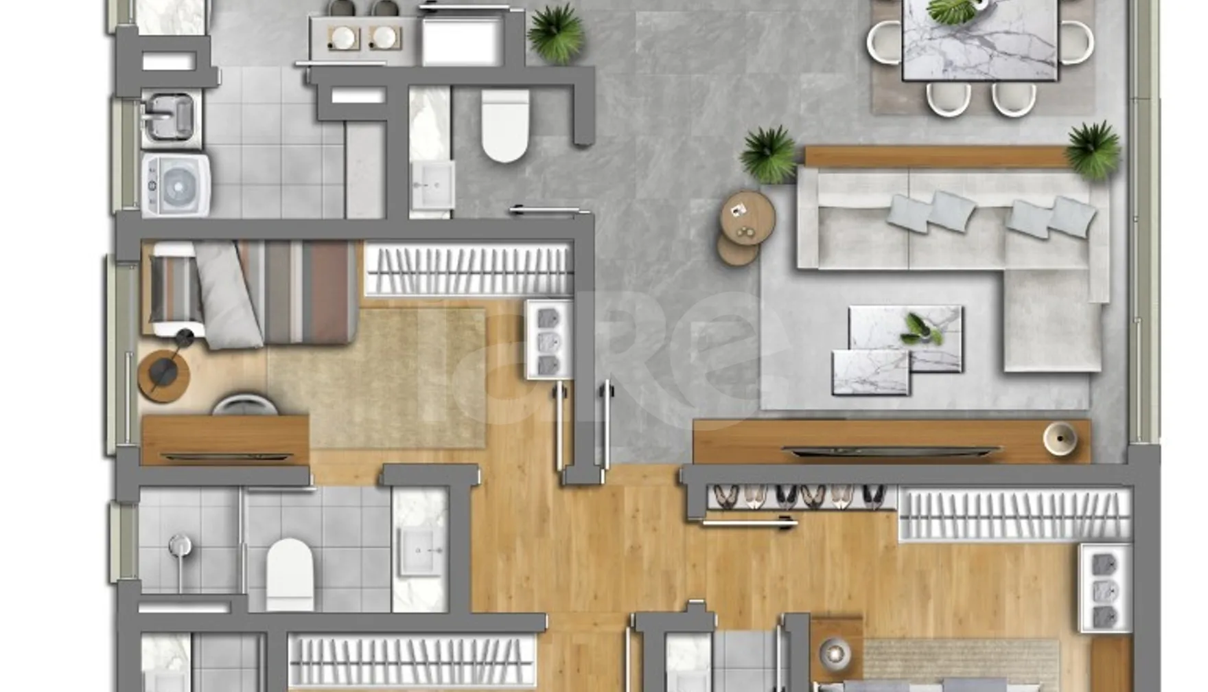 Planta — Garden 110 m²