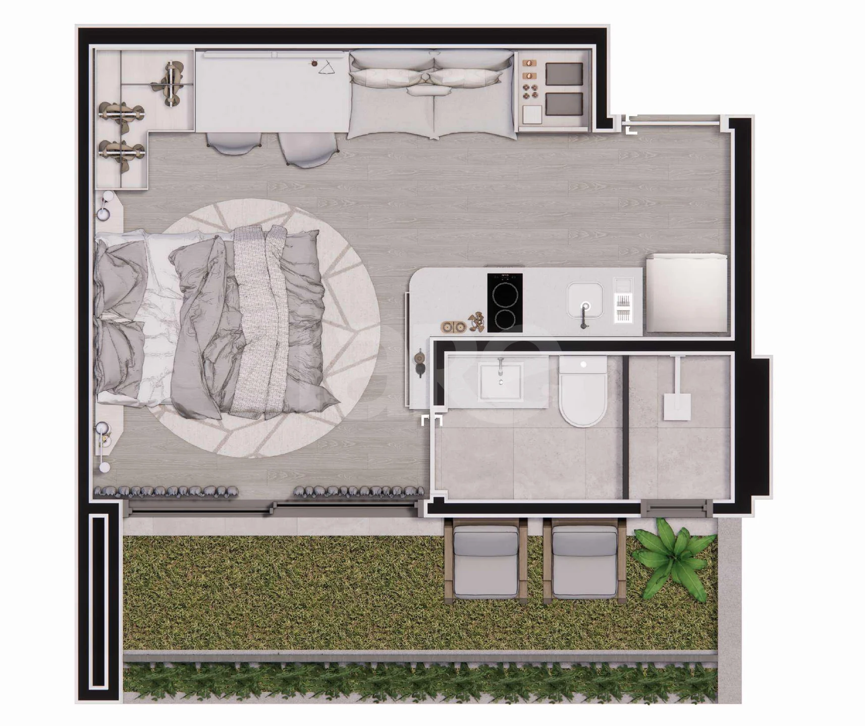 Planta — Garden 28,41 m²