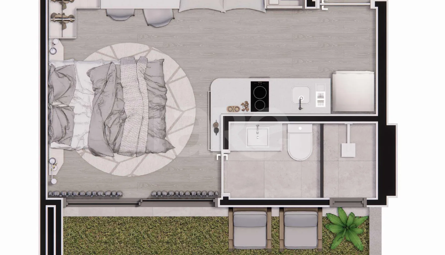 Planta — Garden 28,41 m²