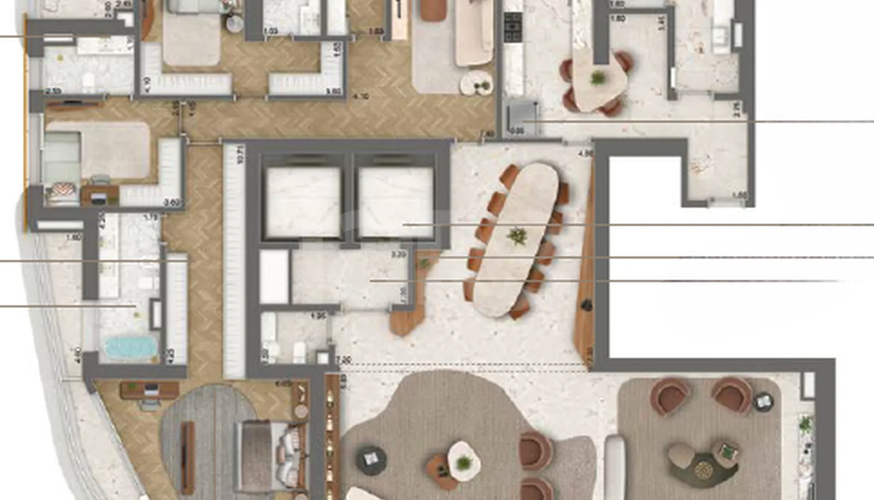 Planta — Apartamento 339 m²
