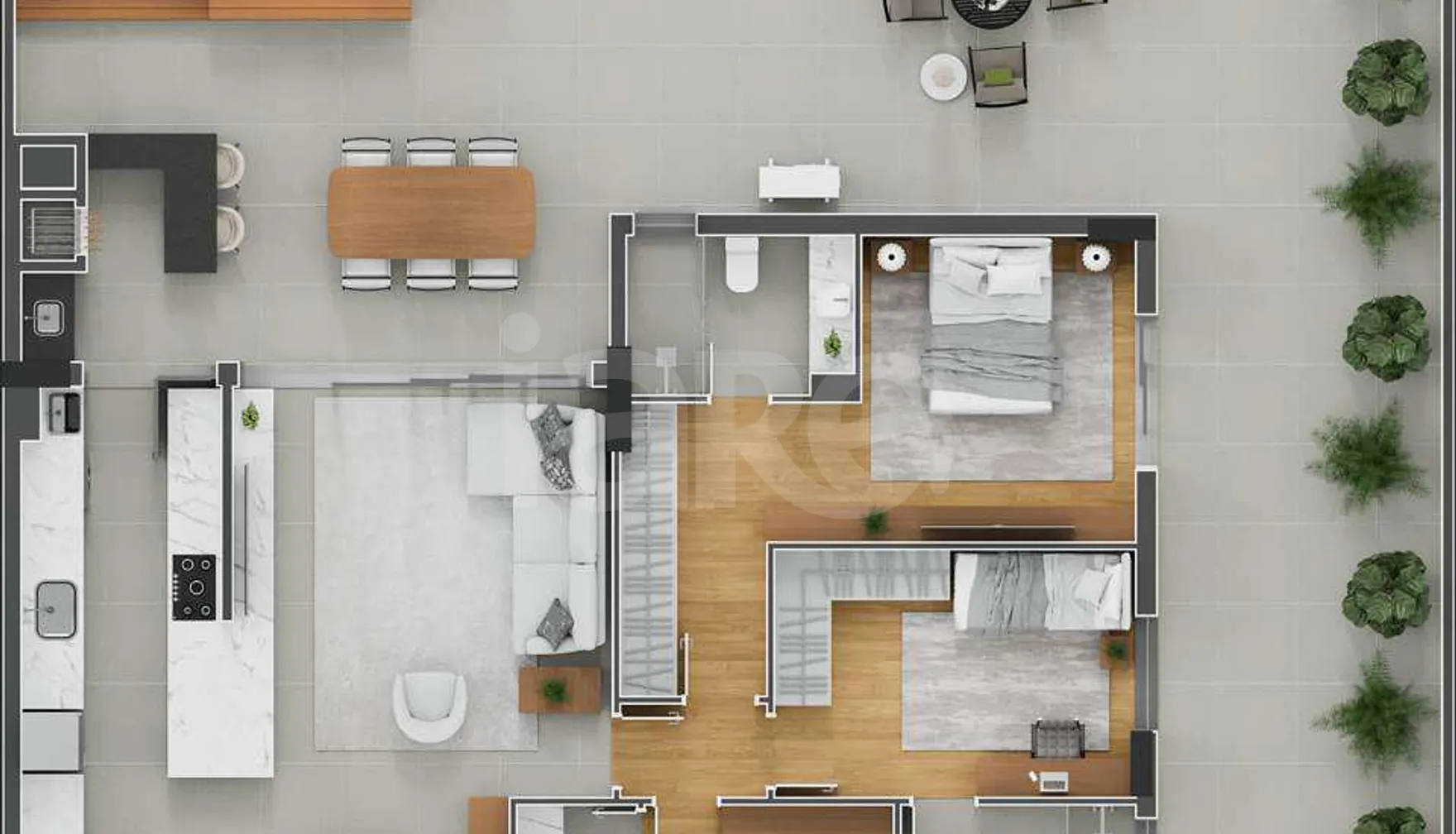 Planta — Garden 261,17 m²