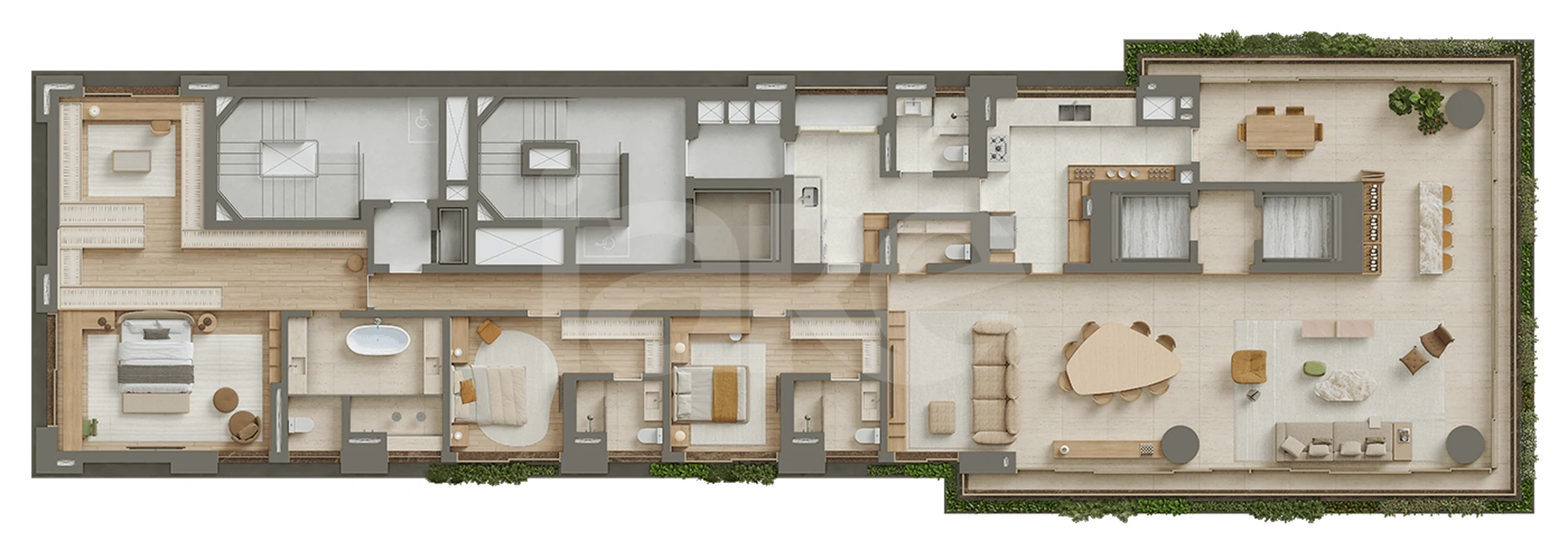 Planta — Apartamento 357,77 m²