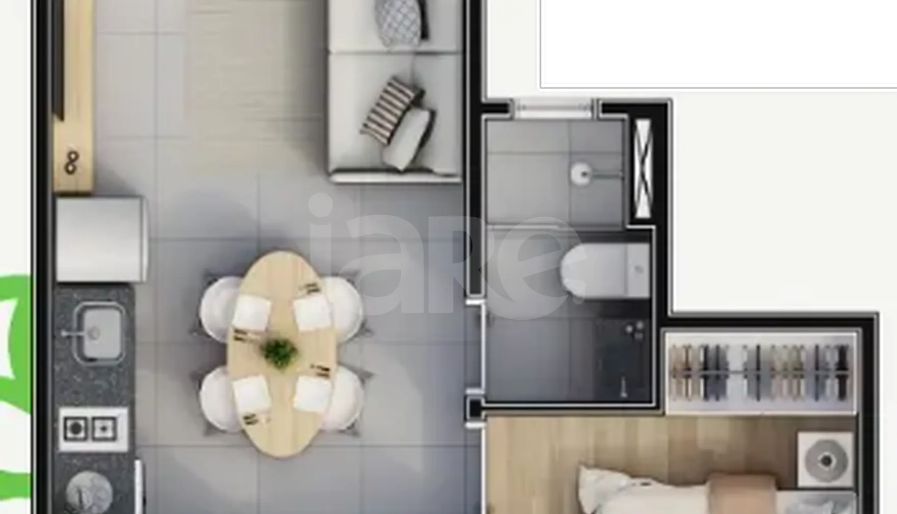 Planta — Apartamento 30,92 m²