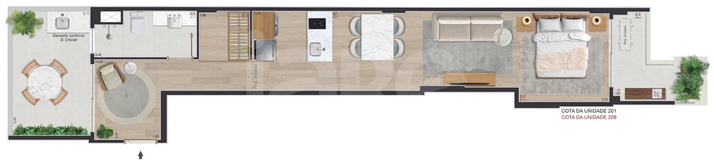 Planta — Garden 53,31 m²