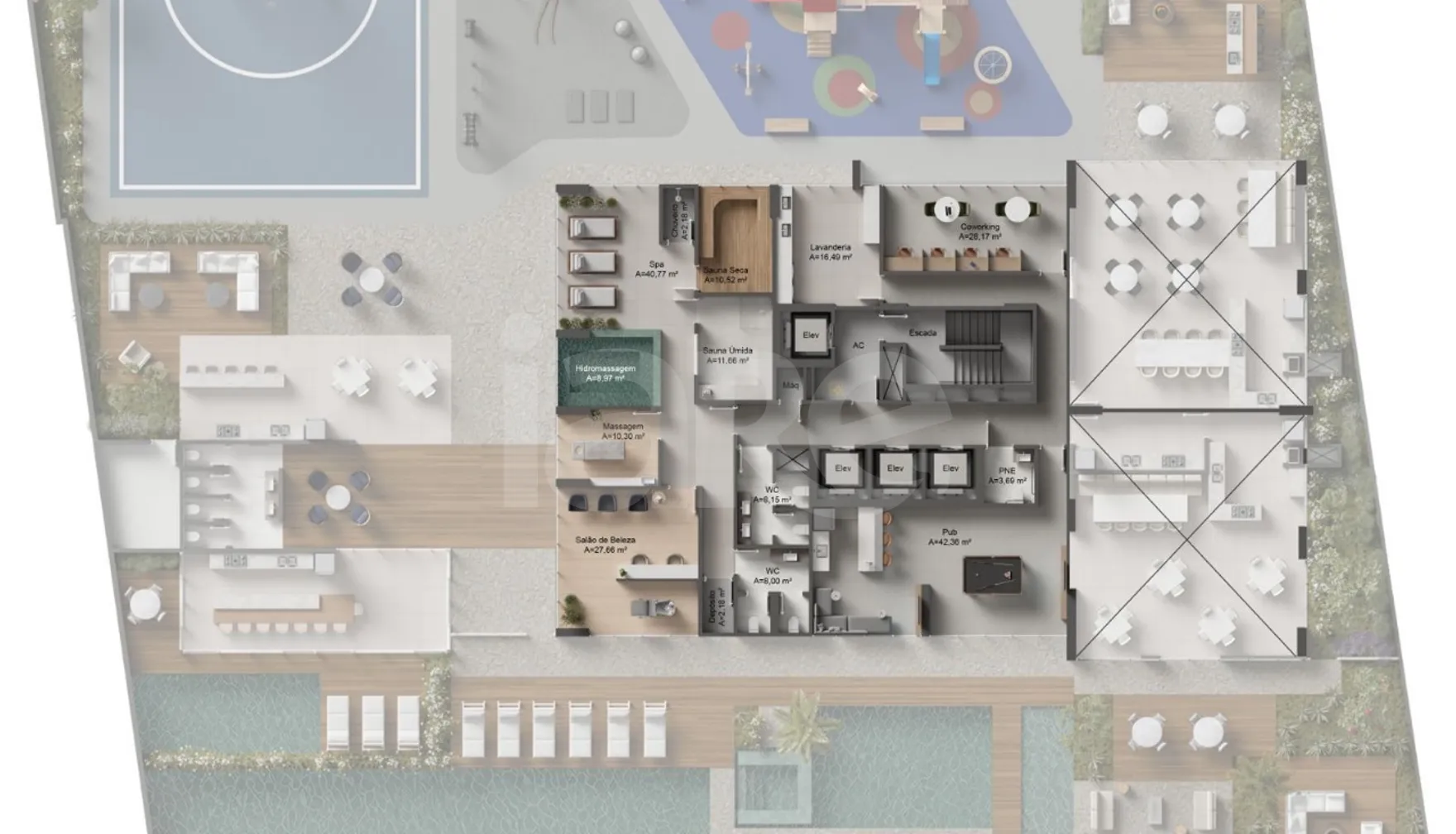Planta — Pavimento lazer 2