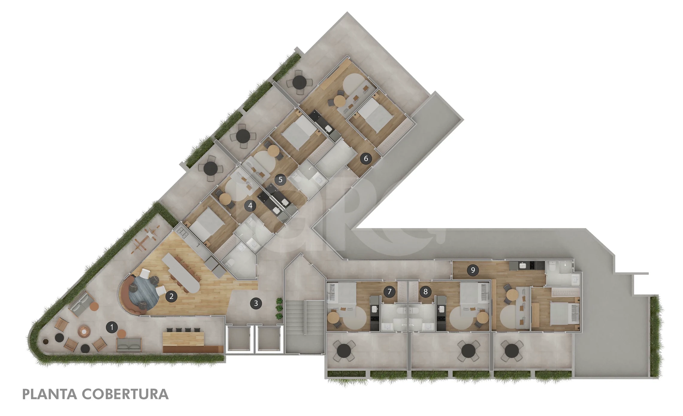 Planta — Pavimento cobertura