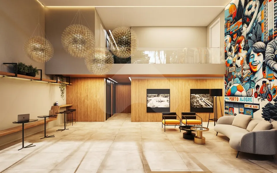 Mural Bom Fim - Studio com 24,36 m², em Bom Fim — foto 5