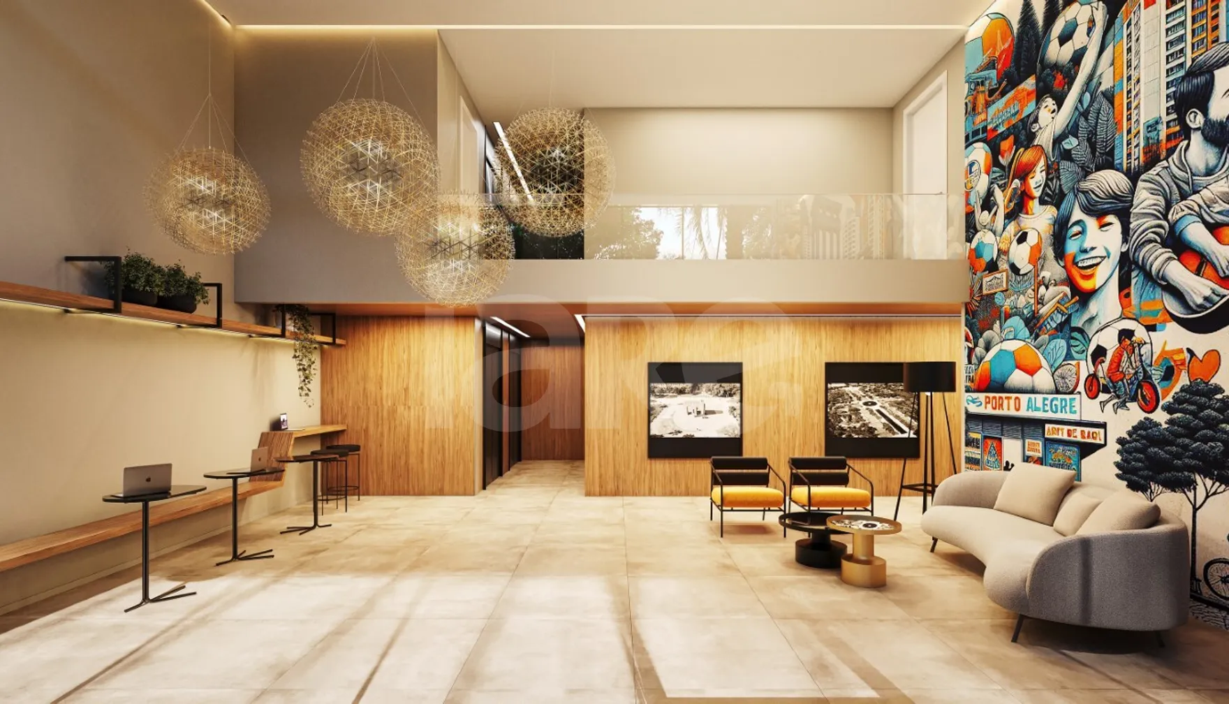 Mural Bom Fim - Studio com 32,76 m², em Bom Fim — foto 9