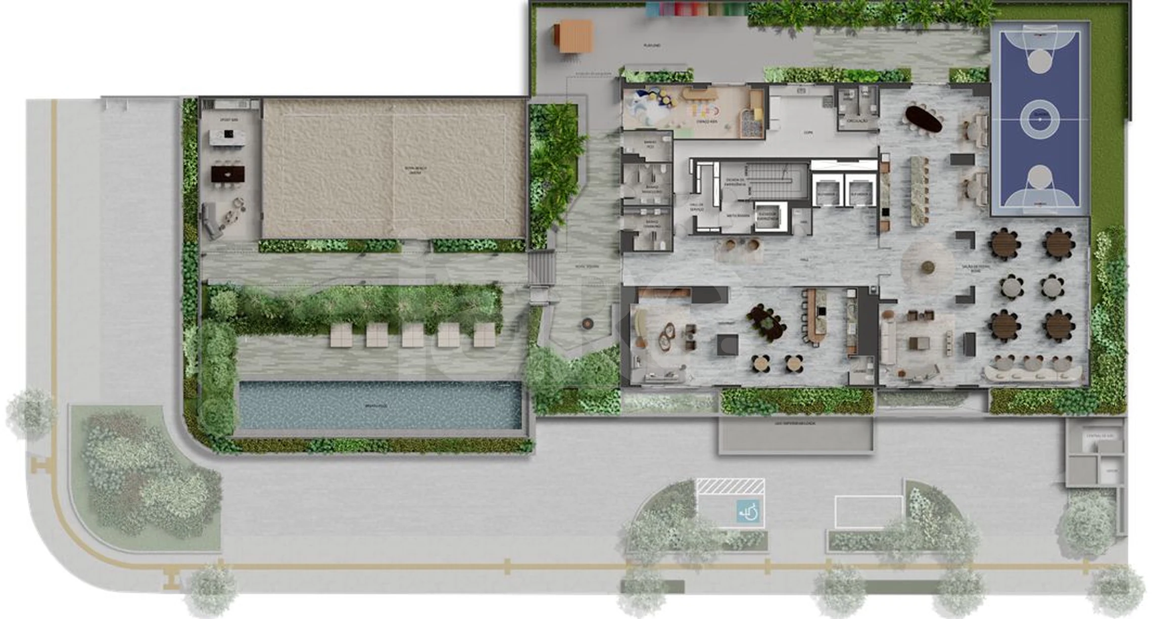Planta — Pavimento lazer