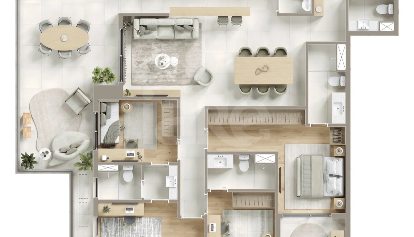 Planta — Apartamento 146 m²